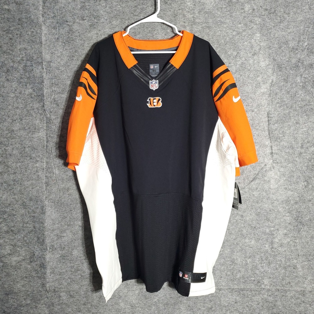 Nike Cincinnati Bengals On Field Jersey Mens 60 Black Orange White NFL New NWT‎